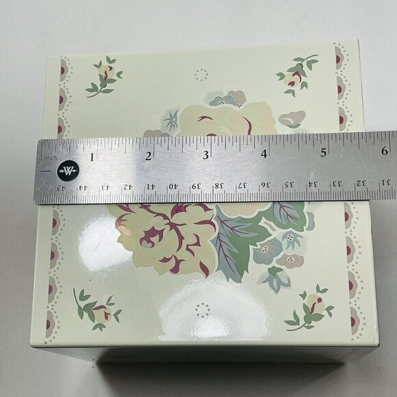 Vintage Japan Andre Richard Tissue Box Cover Square Cube Flower Spring Summer - Picture 6 of 12